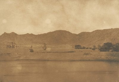 Vista tomada del noreste de Philae - Pueblo de Kolokina de Maxime Du Camp