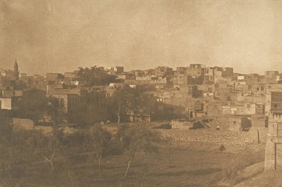 Vista tomada del barrio Franc, en El Cairo, diciembre 1849-enero 1850 de Maxime Du Camp