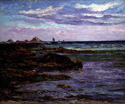 Costa de Bretaña, c.1910 de Maxime Emile Louis Maufra