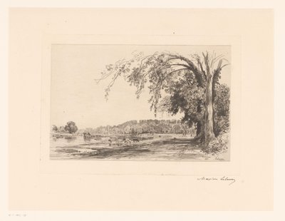 vista de richmond Richmond (título sobre el objeto) de Maxime François Antoine Lalanne (signed by artist)