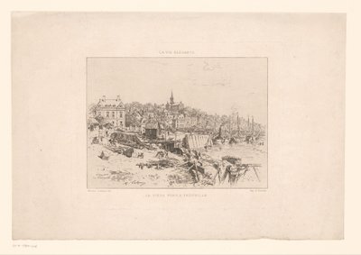 Vista del puerto de Trouville
El antiguo puerto de Trouville (título en el objeto)
La vie élégante (título de la serie en el objeto) de Maxime François Antoine Lalanne