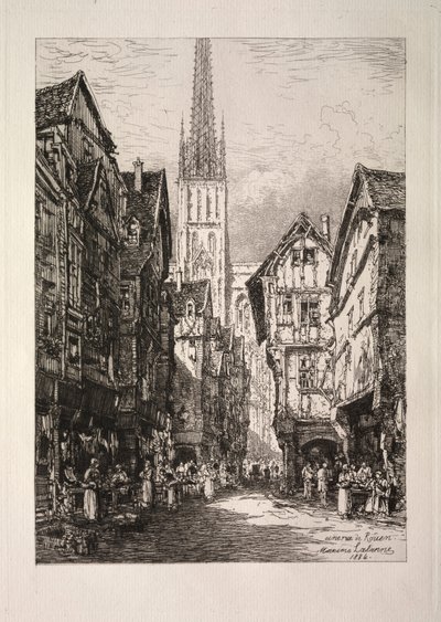 Una calle de Ruán de Maxime Lalanne