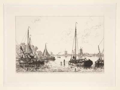A Zaandam, Hollande (En Zaandam, Holanda) de Maxime Lalanne