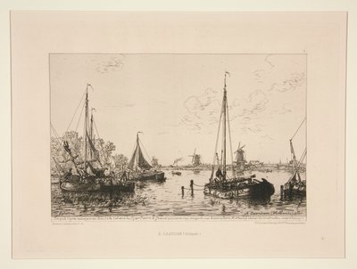 A Zaandam, Hollande (En Zaandam, Holanda) de Maxime Lalanne