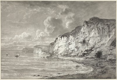 Acantilados a lo largo de la costa de Normandía de Maxime Lalanne