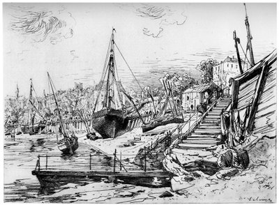 Concarneau, c1850-1895 de Maxime Lalanne