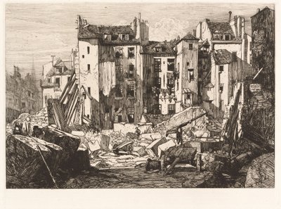 Demolición para la apertura de la rue des Ecoles de Maxime Lalanne