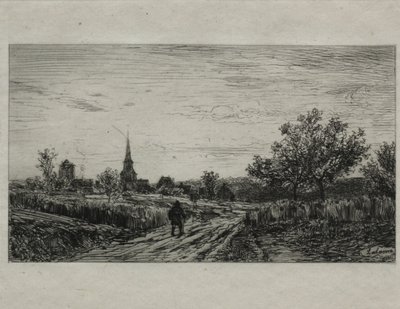 Landscape, Evening (Returning Home) de Maxime Lalanne