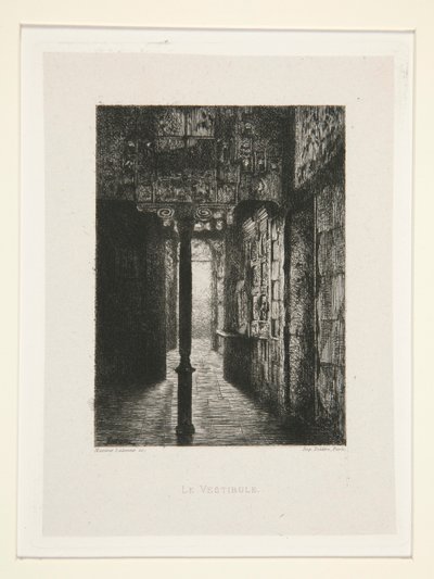 El Vestíbulo, pl. 3 de la suite En Victor Hugo (Victor Hugo). de Maxime Lalanne