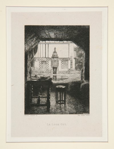 Le mira, pl. 10 de la suite Chez Victor Hugo (Victor Hugo de Maxime Lalanne
