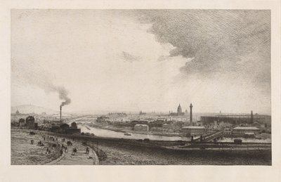 París en 1867, Vista desde el Trocadero de Maxime Lalanne