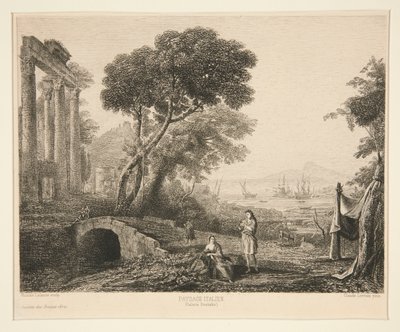 Paysage Italien (paisaje italiano) de Maxime Lalanne