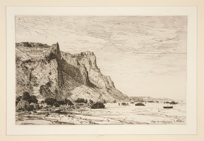¿Playa de las vacas negras? Villers (Calvados) (Playa de las Vacas Negras en Villiers [Cavaldos]) de Maxime Lalanne