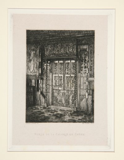 Porte de la galerie de ch?ne (Puerta de la Galería de Roble), pl. 8 de la suite Chez Victor Hugo (Victor Hugo de Maxime Lalanne