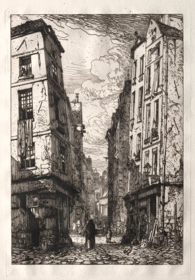 Rue des Marmousets (Viejo París) de Maxime Lalanne