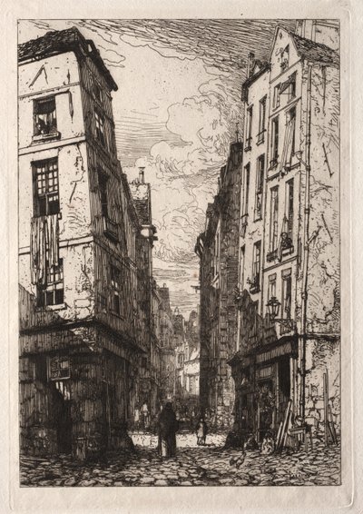 Rue des Marmousets (Viejo París) de Maxime Lalanne