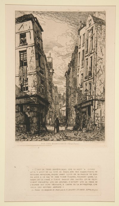 Rue des Marmousets (Viejo París) de Maxime Lalanne