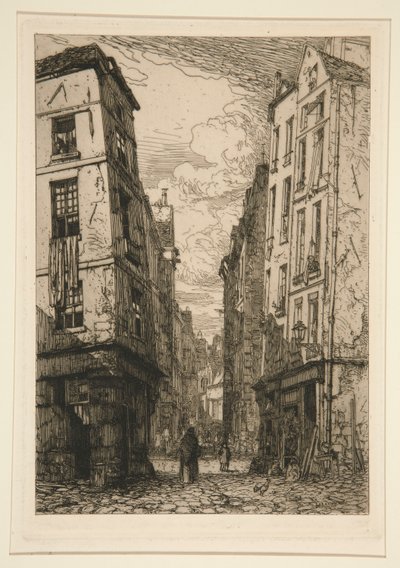 Rue des Marmousets (Viejo París) de Maxime Lalanne