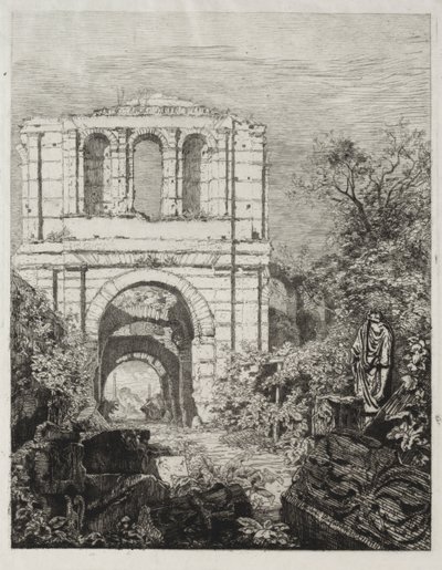 Ruinas del Palais Gallien en Burdeos de Maxime Lalanne