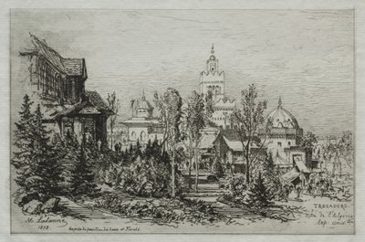 El Palacio Argelino en el Trocadero de Maxime Lalanne