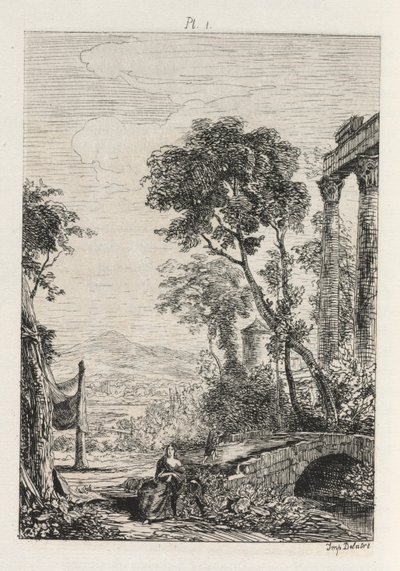 Tratado de la grabado al agua fuerte: Placa 1, 1866 de Maxime Lalanne