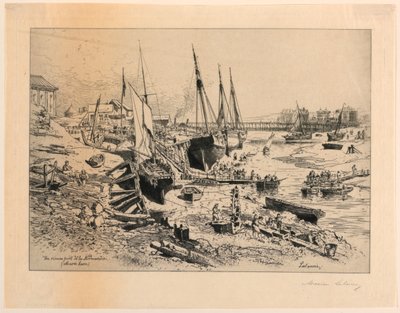 Un viejo puerto de Normandía de Maxime Lalanne