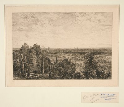 Vue de Paris (Vista de París) de Maxime Lalanne