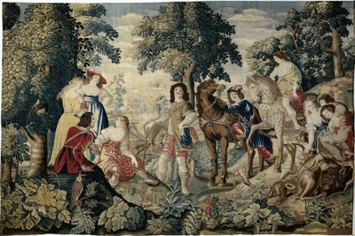 Descanso en el bosque Los yates ingleses (título de la serie) de Maximiliaan van der Gucht
