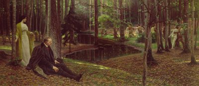 El pintor Freidrich Konig (1847-1941) e Ida Kubelweiser una madera, c.1910 (o/c) de Maximilian Lenz