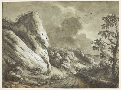Camino entre rocas y laderas boscosas de Maximilian Neustück