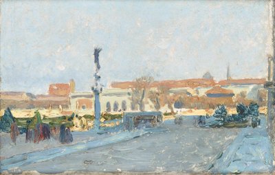 Vista de Viena desde la puerta exterior del castillo de Maximilian Suppantschitsch