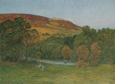 Vista desde el Cobenzl hasta el Kahlenberg, cerca de Viena de Maximilian Suppantschitsch