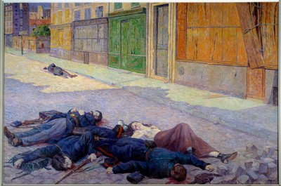 Una calle de París en mayo de 1871 o la Comuna de Maximilien Luce