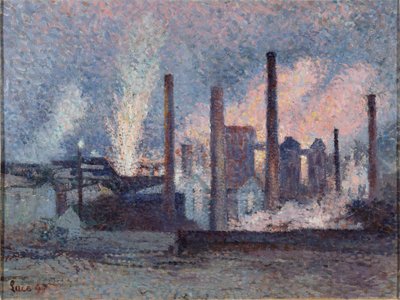 Acería en Charleroi, 1897 de Maximilien Luce