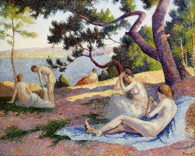Bañistas en Saint Tropez, 1892 de Maximilien Luce