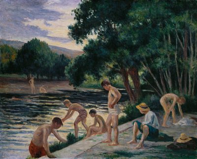 Bañistas en las Orillas del Cure de Maximilien Luce