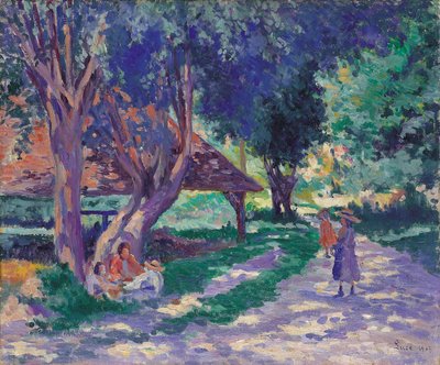 Bessy, Yonne, el camino sombreado de Maximilien Luce
