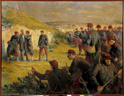 Comuna de París: Muerte de Eugene Varlin (1839-1871) fusilado por los versalleses el 28/05/1871 de Maximilien Luce