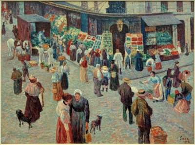 Tienda de comestibles, Rue des Abbesses de Maximilien Luce