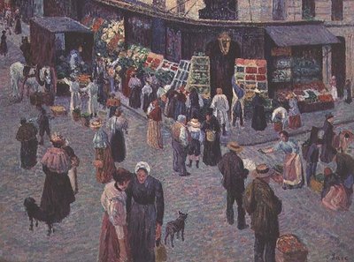 La Rue des Abbesses de Maximilien Luce