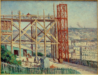 La construcción del Sacré-Coeur de Maximilien Luce