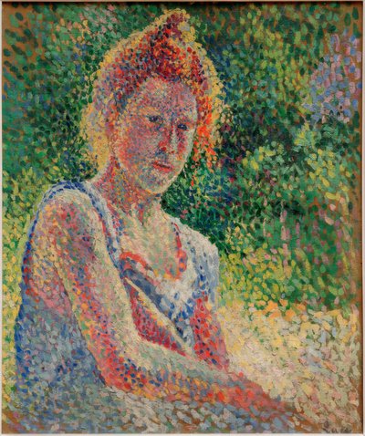 Retrato de joven mujer de Maximilien Luce