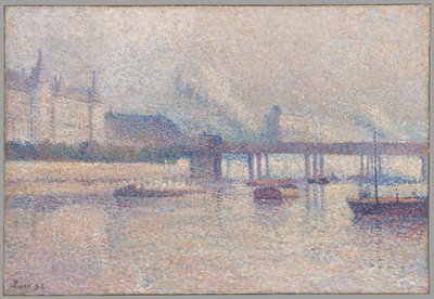 Las orillas del río Sena en París de Maximilien Luce