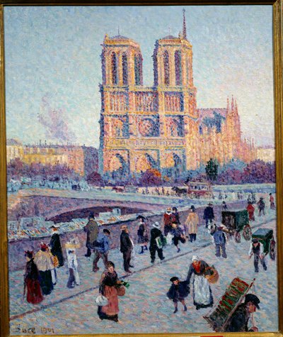 El Quai Saint Michel y Notre Dame de Maximilien Luce