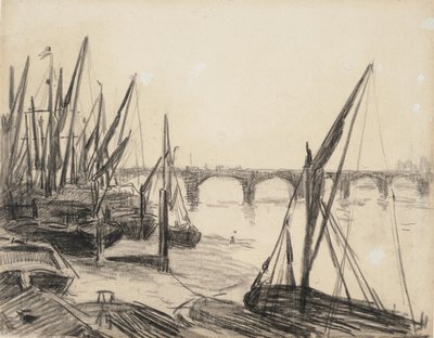 El Támesis en el puente de Vauxhall de Maximilien Luce
