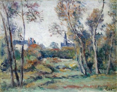 Pueblo de Saint-Ay, c.1912 de Maximilien Luce