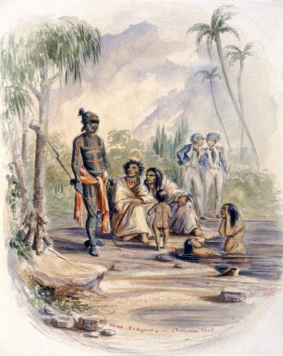 Indígenas en Oceanía de Maximilien Radiguet