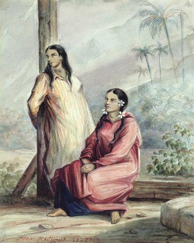 Dos Mujeres Tahitianas, c.1841-48 de Maximilien Radiguet