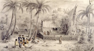 Pueblo en Oceanía de Maximilien Radiguet