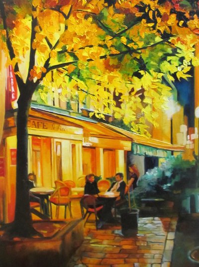 Café en una tarde de otoño de Maxine Shore